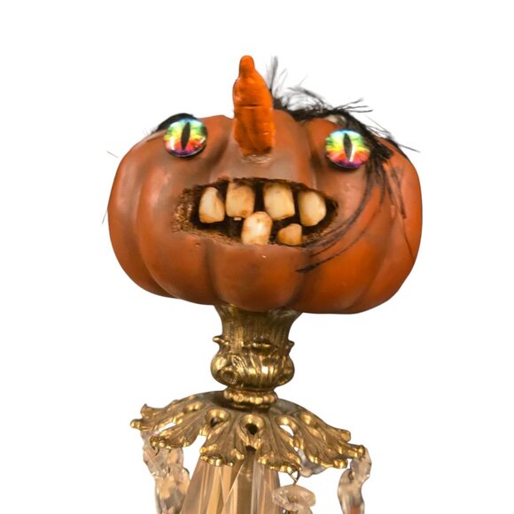 JOL Halloween Sculpture OOAK Prisms Spooky Teeth Autumn Fall Art Decor - Picture 4 of 15